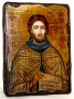 Icon antique Rev. Adrian Poshehonsky 7x9 cm