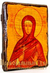 Icon Antique Holy Martyr Barbara 7x9 cm - фото