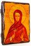 Icon Antique Holy Martyr Barbara 7x9 cm