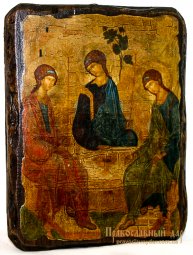 Icon Antique Holy Trinity St. Andrei Rublev 13x17 cm - фото