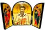 Icon Antique St. Basil the Great Skladen triple