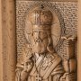 Carved icon of St. Theodosius, Archbishop of Chernigov