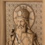 Carved icon of St. Basil the Great