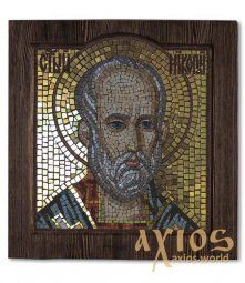 Icon of a mosaic of Saint Nicholas - фото
