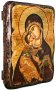 Icon of the Holy Theotokos antique Vladimir 21x29 cm