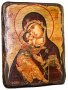 Icon of the Holy Theotokos antique Vladimir 30x40 cm