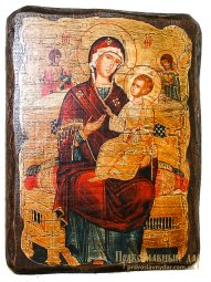 Icon antique Vsetsaritsa 21x29 cm Holy Mother of God - фото