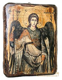 Icon Antique Holy Archangel Michael 17h23 cm - фото