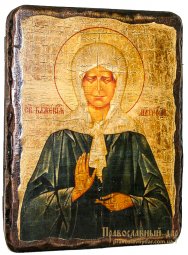 Icon Antique Holy Blessed Matrona of Moscow 30x40 cm - фото