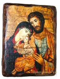 Icon Antique Holy Family 30x40 cm - фото