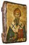Icon antique saint Saint Spyridon 17h23 cm