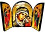 Icon of antique holy Mother of God of Kazan Skladen triple