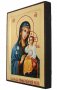 Икона Пресвятая Богородица Неувядаемый цвет в позолоте Греческий стиль 21x29 см