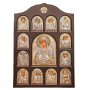 Home iconostasis Holy Theotokos Semistrelnaya 28x42 cm