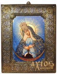 Icon of the Most Holy Mother of Mercy 20x25 cm Byzantine style - фото