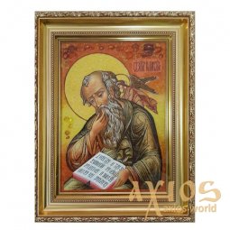 Amber icon of St. John the Evangelist Evangelist 20x30 cm - фото