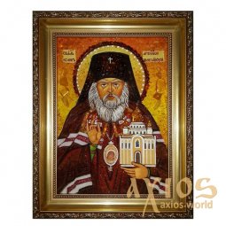 Amber icon of the Holy Archbishop of San Francisco and Shanghai John 20x30 cm - фото