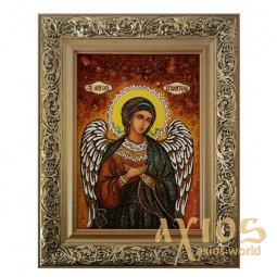 Amber icon of the Holy Guardian Angel 20x30 cm waist - фото