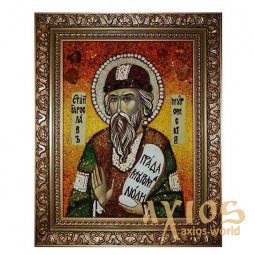 Amber icon of St. Yaroslav Muromsky 20x30 cm - фото