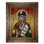 Amber icon of St. Yaroslav Muromsky 20x30 cm