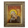 Amber icon of St. Simeon Bogopriemets 20x30 cm