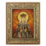 Amber icon of the Holy Milica Serbian 20x30 cm