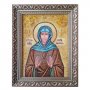 Amber icon Holy Reverend Cyrus Beriyskaya 20x30 cm