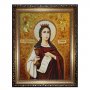 Amber icon of St.Barbara  20x30 cm