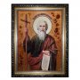 Amber icon of the Holy Apostle Andrey Pervozvanny 20x30 cm