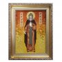 Amber icon of St. Daniil Moskovsky 20x30 cm