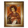 Amber icon of the Holy Prophet Daniel 20x30 cm