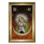 Amber icon of Virgin Mary of Mercy 20x30 cm