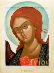 Icon of the Holy Archangel Gabriel 24x32 cm - фото