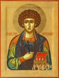 Icon of St. Panteleimon healer 24x32 cm - фото