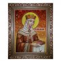 The amber icon The Holy Equal of the Apostles Elena 15x20 cm