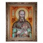 Amber Icon Holy Righteous John of Kronstadt 15x20 cm
