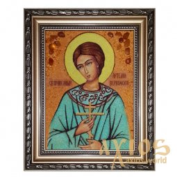 Amber Icon Holy Righteous Artemius 30x40 cm - фото