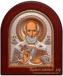 Icon of St. Nicholas the Wonderworker 16x19 cm - фото
