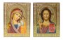 Writed icons Wedding couple Savior and Kazan Mother of God 22х17,5 cm