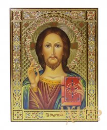 Written icon of the Savior 22х17,5 cm - фото