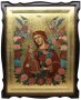 Writed icon of the Virgin, Unfading color, inlaid stones, 41x51 cm (size with a kiot)