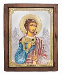 Icon Guardian Angel, Italian frame №4, enamel, 24x31 cm, alder tree - фото