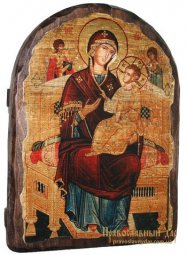 Icon of the Holy Theotokos antique Vsetsaritsa 17h23 see Arch - фото