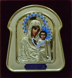 Exclusive icon of the Virgin of Kazan - фото