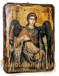 Icon Antique Holy Archangel Michael 7x9 cm - фото