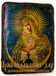 Icon antique Mercy 7x9 cm Holy Mother of God - фото
