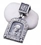 Pendant «Icon of the Mother of God of Kazan», silver 925, with blackening, 30х16 mm, О 131287