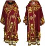 Bishop`s Vestment embroidered on velvet, embroidered lace R 042 a (v)