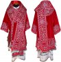 Bishop's Vestment embroidered on velvet, embroidered lace R 060a