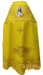 Priest Vestment, Embroidered on Yellow Gabardine  - фото